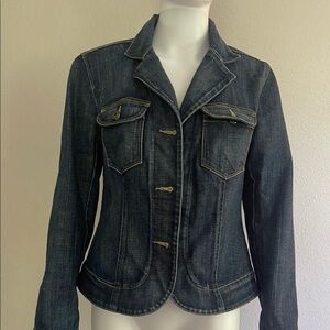 Talbots Blue Jean Jacket Tailored Denim Fit